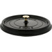 Staub Round Dutch Oven 28cm Black detail