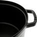 Staub Round Dutch Oven 28cm Black detail