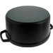 Staub Round Dutch Oven 28cm Black right side