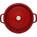 Staub Round Dutch Oven 26cm Red bottom