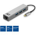 ACT USB-C 3-port Hub with Ethernet 