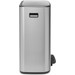 Brabantia Bo Pedal Bin 60 Liter Edelstahl Fingerprint Proof rechte seite