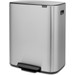 Brabantia Bo Pedal Bin 60 Liter Edelstahl Fingerprint Proof linke seite