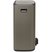 Brabantia Bo Pedal Bin 2x 30L Platinum right side