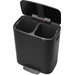 Brabantia Bo Pedal Bin 2 x 30 Liter Matt Black detail