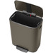 Brabantia Bo Pedal Bin 60L Platinum detail