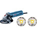 Bosch Professional GWS 880 + 2 Diamantscheiben vorne