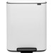 Brabantia Bo Pedal Bin 60 Liter White Main Image