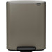 Brabantia Bo Pedal Bin 60 Liter Platinum Main Image