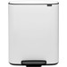 Brabantia Bo Pedal Bin 2 x 30 Liter White Main Image