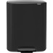 Brabantia Bo Pedal Bin 2 x 30 Liter Matt Black Main Image