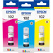 Epson 102 Ink Bottles 3-Color Combo Pack Main Image