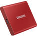 Samsung T7 Portable SSD 2TB Red - Duo Pack 