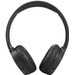 JBL Tune 660NC Schwarz + BlueBuilt Quick-Charge-Ladegerät mit USB-A-Port 18 W Schwarz vorne