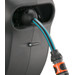 GARDENA Wall Hose Box 15 RollUp S White + Spray Nozzle detail