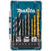 Makita 9-piece Drill Set (stone/wood/metal) front