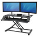 Fellowes Sit-Stand Workstation Black Main Image