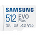 Samsung EVO Plus 512GB microSDXC + Adapter front