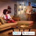 Philips Hue Filament White Ambiance Standard 5-pack + Bridge product in use