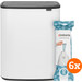 Brabantia Bo Touch Bin 2 x 30 Liter White + Müllbeutel (120 Stück) Main Image