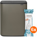 Brabantia Bo Touch Bin 2x 30L Platinum + Trash Bags (120 units) Main Image