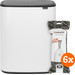 Brabantia Bo Touch Bin 60 Liter Weiß + Müllbeutel (120 Stück) Main Image