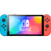 Nintendo Switch OLED Blau/Rot + Animal Crossing New Horizons + Bluebuilt Travel Case vorne