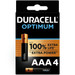 AAA-Batterien Duracell Alka Optimum 4 Stück Main Image