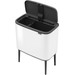 Brabantia Bo Touch Bin Prullenbak 11 + 23 Liter White 