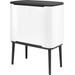 Brabantia Bo Touch Bin Mülleimer 11 + 23 Liter White + Müllsäcke (320 Stück) 