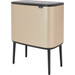 Brabantia Bo Touch Bin Mülleimer 11 + 23 Liter Metallic Gold + Müllsäcke (320 Stück) linke seite