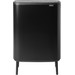 Brabantia Bo Touch Bin Hi Mülleimer 60 Liter mit Kunststoff Inneneimer - Matt Black Main Image