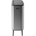 Brabantia Bo Touch Bin Hi 2 x 30 Liter Matt Steel Fingerprint Proof + Müllbeutel (120 Stück) 