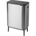 Brabantia Bo Touch Bin Hi 2 x 30 Liter Matt Steel Fingerprint Proof + Müllbeutel (120 Stück) 