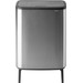 Brabantia Bo Touch Bin Hi 2 x 30 Liter Matt Steel Fingerprint Proof + Müllbeutel (120 Stück) 