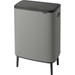 Brabantia Bo Touch Bin Hi Abfalleimer 2 x 30 Liter Mineral Concrete Grey 