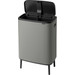 Brabantia Bo Touch Bin Hi Abfalleimer 2 x 30 Liter Mineral Concrete Grey 