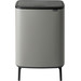 Brabantia Bo Touch Bin Hi Abfalleimer 2 x 30 Liter Mineral Concrete Grey 