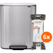 Brabantia Bo Treteimer 60 Liter Edelstahl Fingerprint Proof + Müllbeutel (120 Stück) Main Image