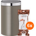 Brabantia Touch Bin 40L Platinum + Trash Bags (120 units) Main Image