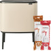 Brabantia Bo Touch Bin Mülleimer 11 + 23 Soft Beige + Müllsäcke (320 Stück) Main Image