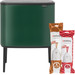 Brabantia Bo Touch Bin Mülleimer 11 + 23 Liter Pine Green + Müllsäcke (320 Stück) Main Image