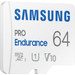 Samsung PRO Endurance 64 GB microSDXC + SD-Adapter linke seite