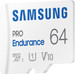 Samsung PRO Endurance 64 GB microSDXC + SD-Adapter rechte seite