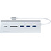 Satechi Aluminium USB-Hub USB-C Silber linke seite