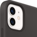 Apple iPhone 12 / 12 Pro Silicone Back Cover with MagSafe Black + MagSafe Wireless Charger detail