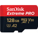 SanDisk MicroSDXC Extreme Pro 128 GB 200 MB/s vorne