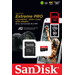 SanDisk microSDXC Extreme Pro 256 GB 200 MB/s verpackung