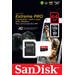 SanDisk microSDXC Extreme Pro 64 GB 200 MB/s verpackung