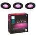 Philips Hue Xamento Badezimmer-Einbaustrahler Schwarz White & Color 3er-Pack 